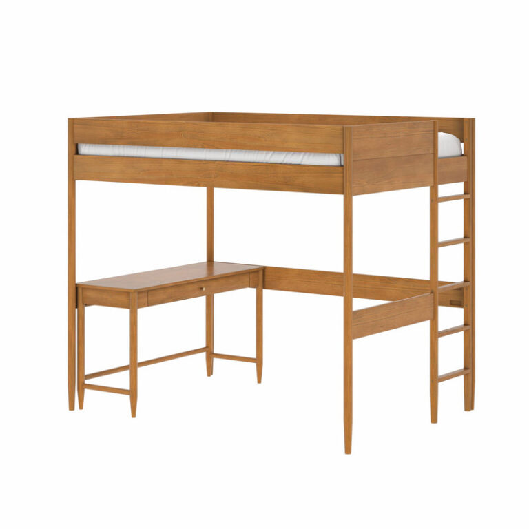 Max and Lily Hudson Full Loft Bed With Desk - Thumbnail Image 4