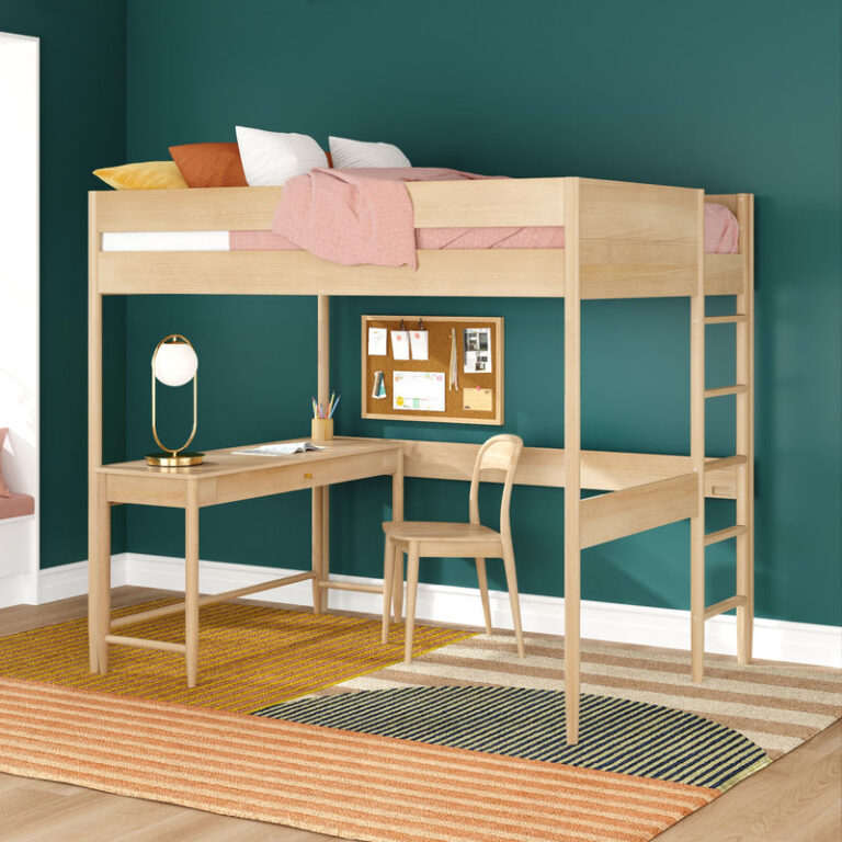 Max and Lily Hudson Full Loft Bed With Desk - Thumbnail Image 10