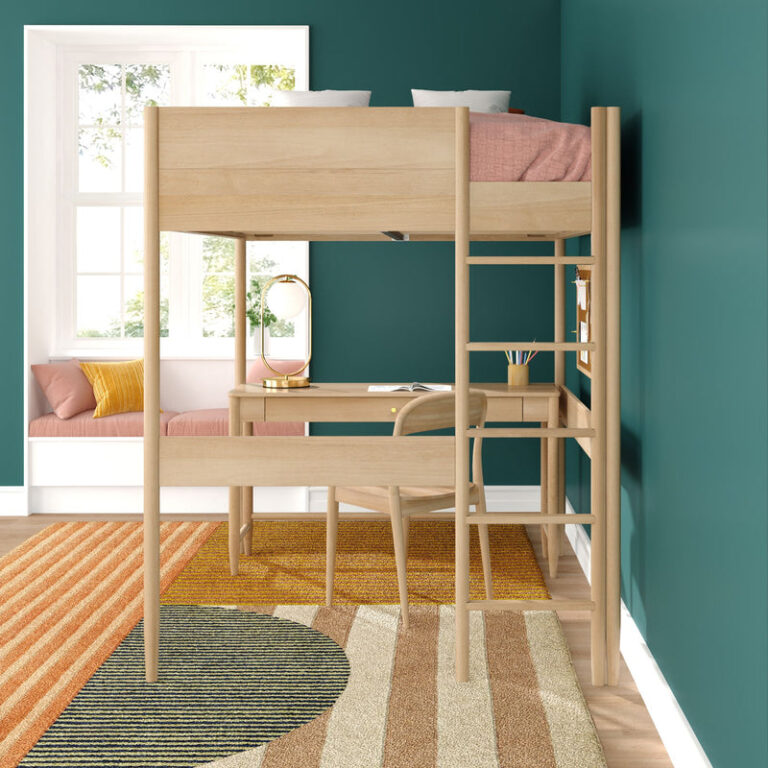 Max and Lily Hudson Full Loft Bed With Desk - Thumbnail Image 15