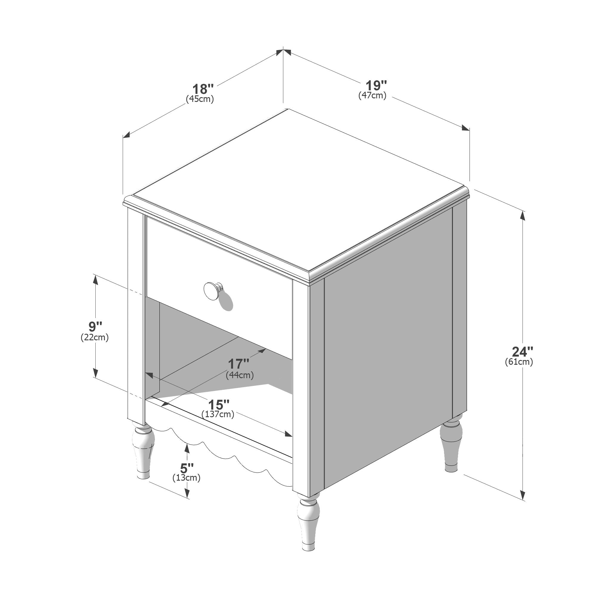 Max and Lily Charlotte Nightstand - Image 20