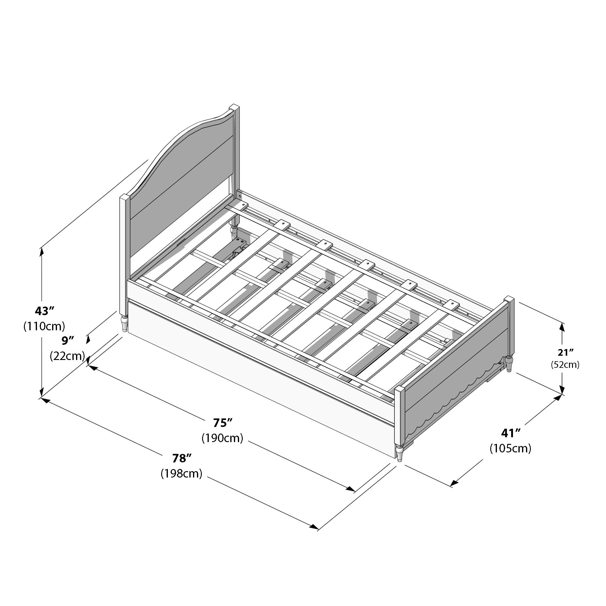 Max and Lily Charlotte Twin Bed With Trundle - Image 19