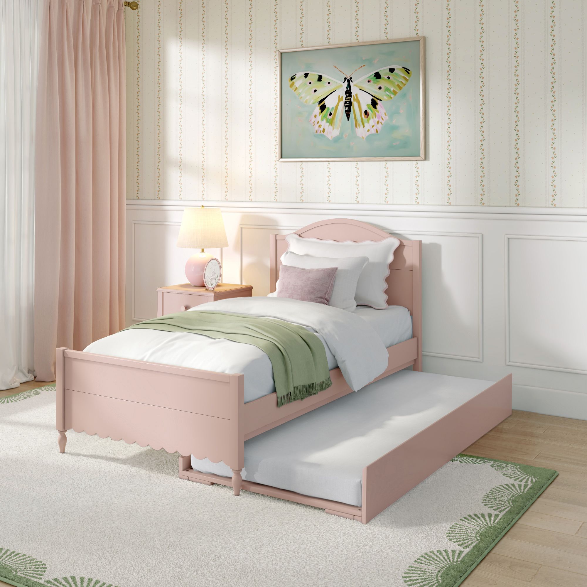 max and lily charlotte twin bed with trundle