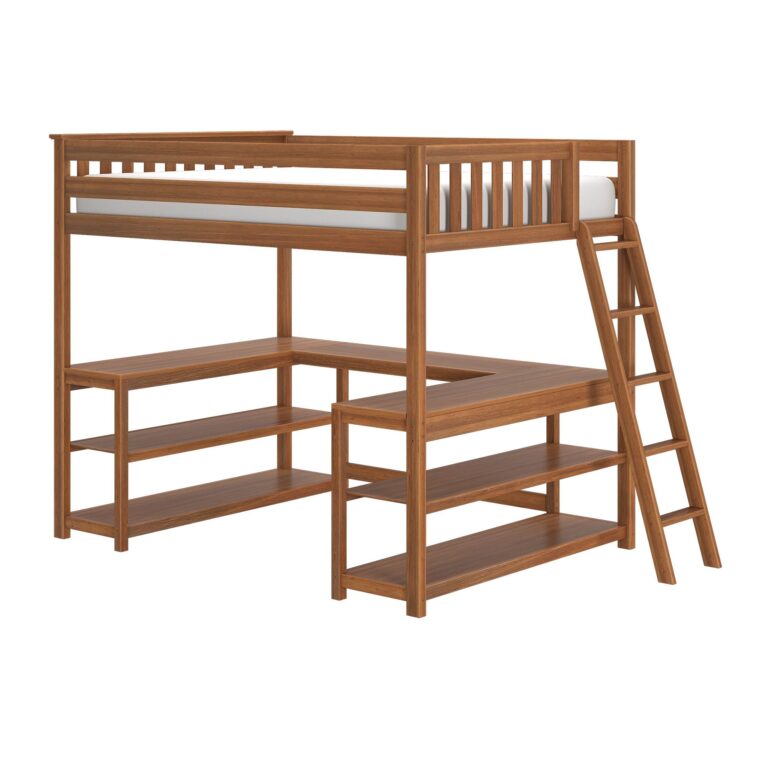 Max and Lily Full Loft Bed With Wraparound Desk & Ladder On End - Thumbnail Image 17