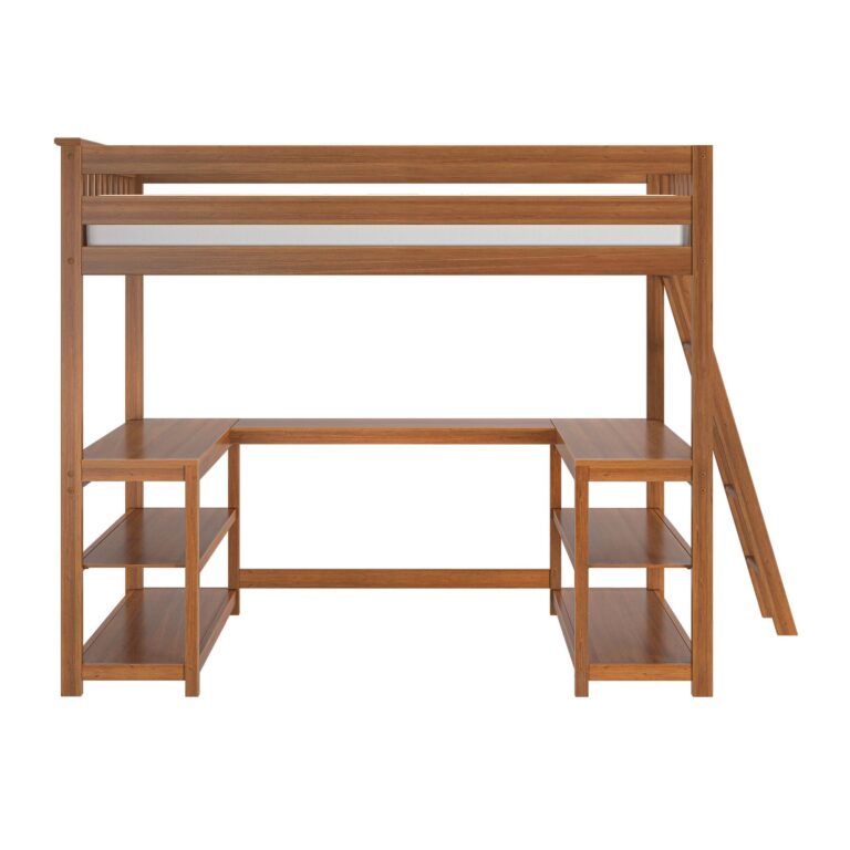 Max and Lily Full Loft Bed With Wraparound Desk & Ladder On End - Thumbnail Image 18