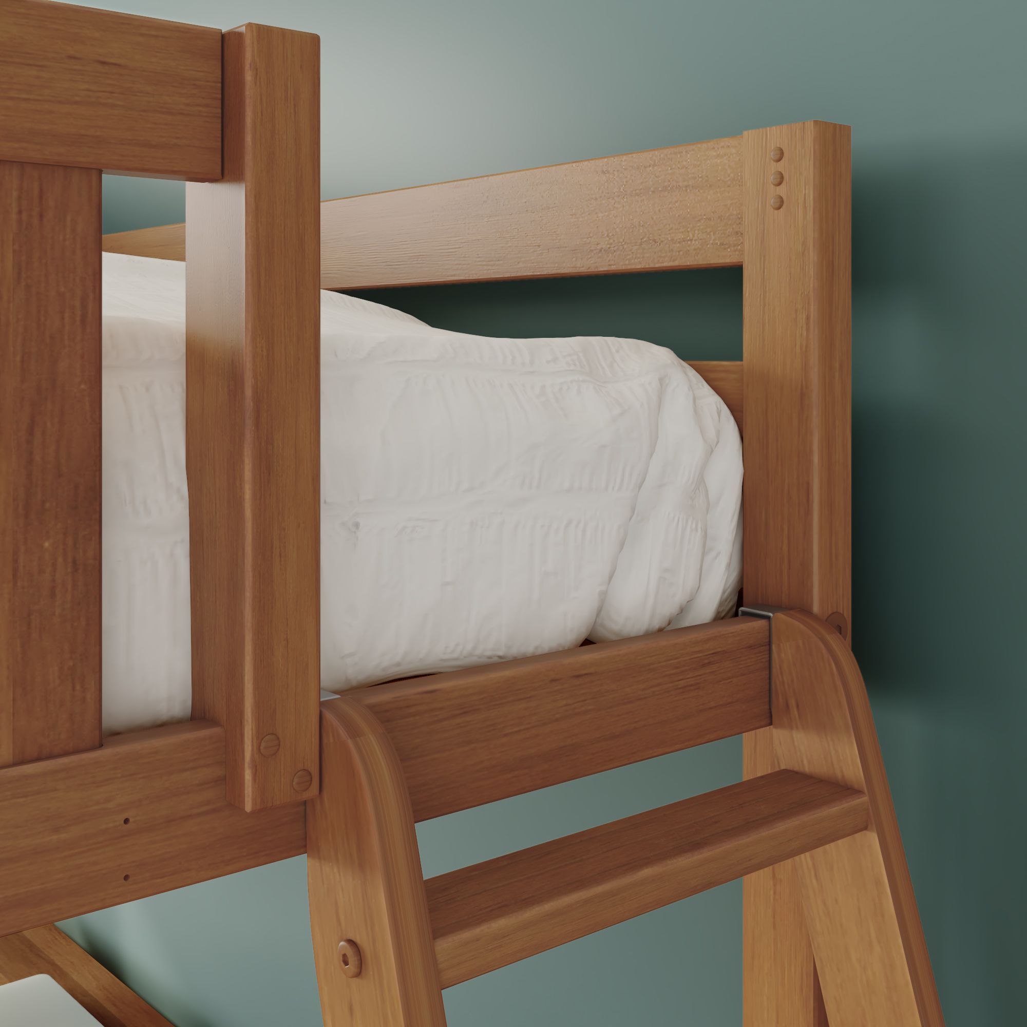 Max and Lily Full Loft Bed With Wraparound Desk & Ladder On End - Image 19