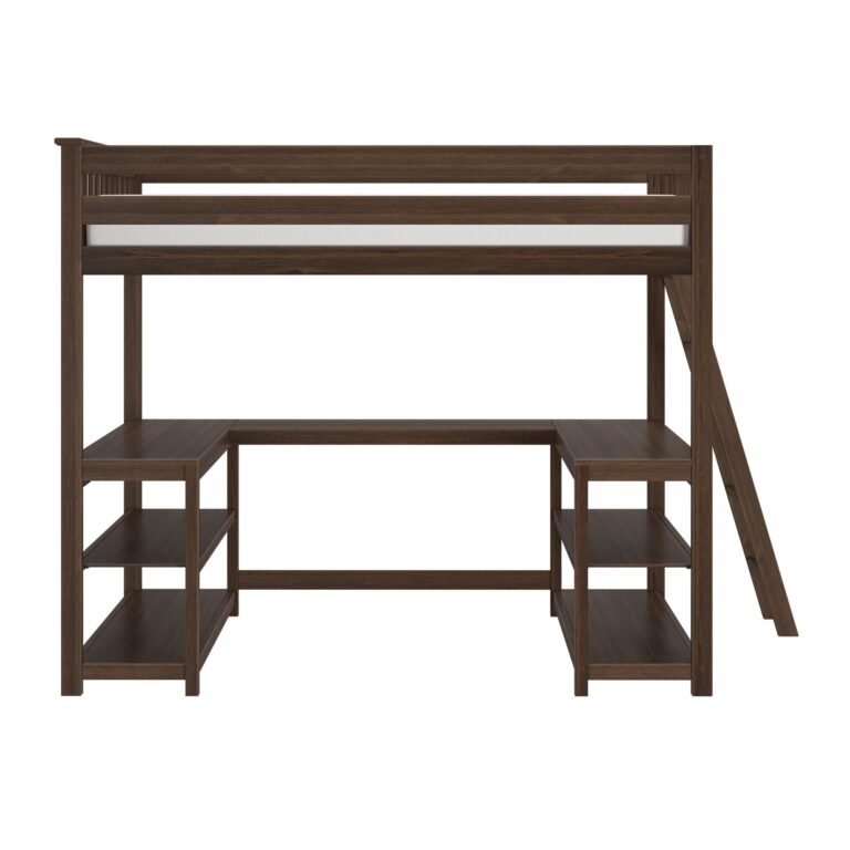 Max and Lily Full Loft Bed With Wraparound Desk & Ladder On End - Thumbnail Image 31